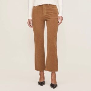 DL 1961 Bridget boot high rise instasculpt crop jean teakwood corduroy- Size 31